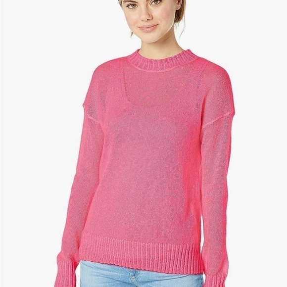 French Connection Women's Miri Knit Mohair Sweater L Swifty Valentines Feminine - Picture 1 of 8
